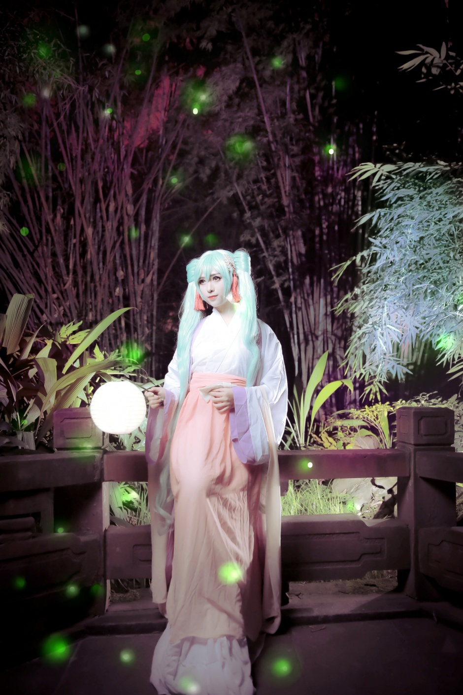 甜美邻家美眉初音未来cos图片