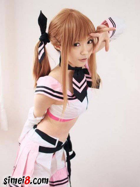 粉红萌妹子cos游戏精美人物图片