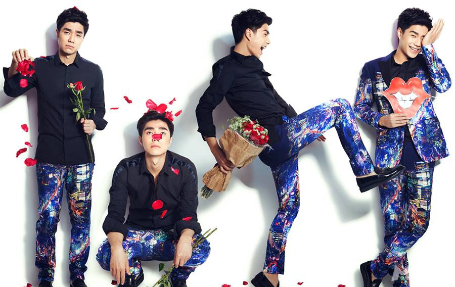 内地男明星袁成杰变身时尚浪漫男人