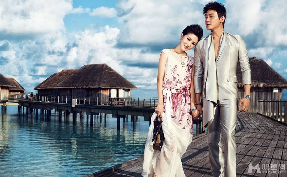 陆毅鲍蕾尽显浪漫甜蜜写真