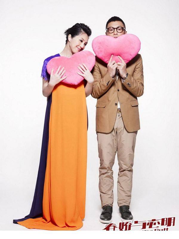 杨千嬅余文乐拍摄亲密浪漫情侣写真