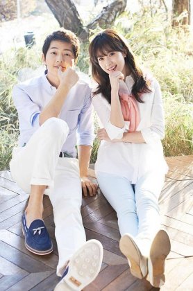 俊男靓女宋仲基韩孝珠携手拍摄广告宣传照