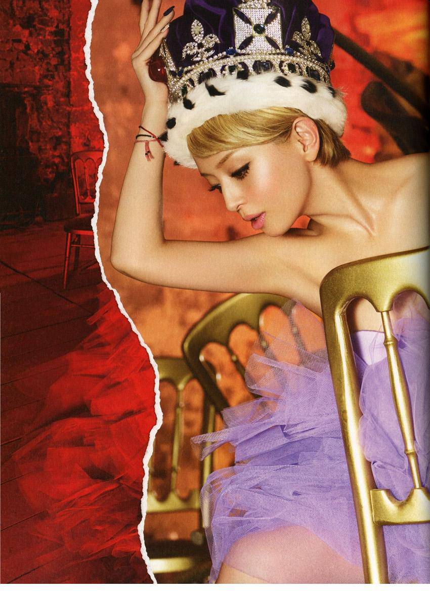 滨崎步化身性感小公主唯美写真