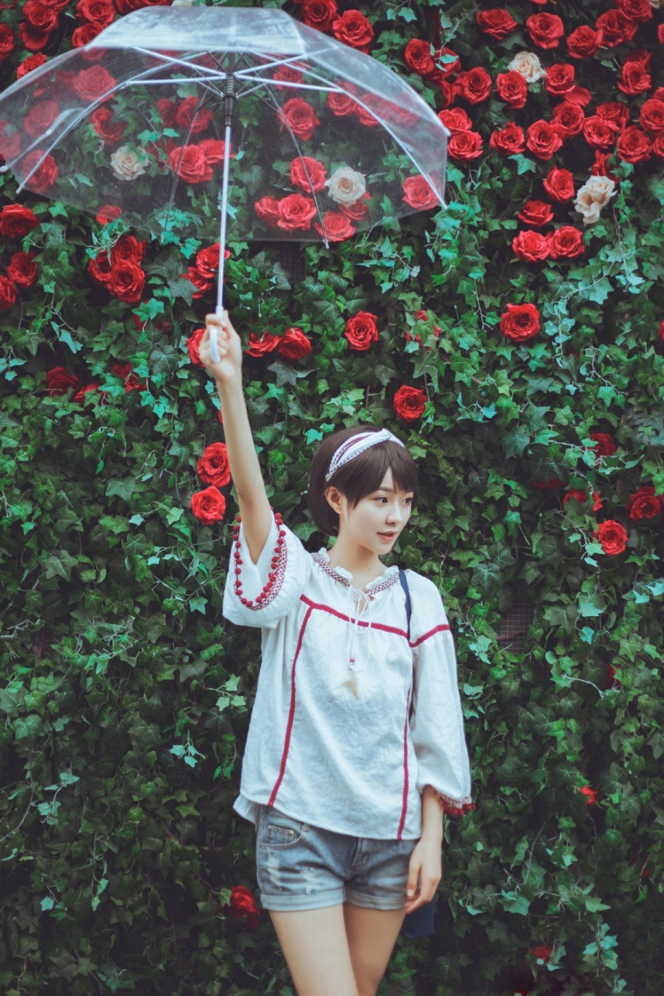 天真无邪户外甜美少女唯美写真