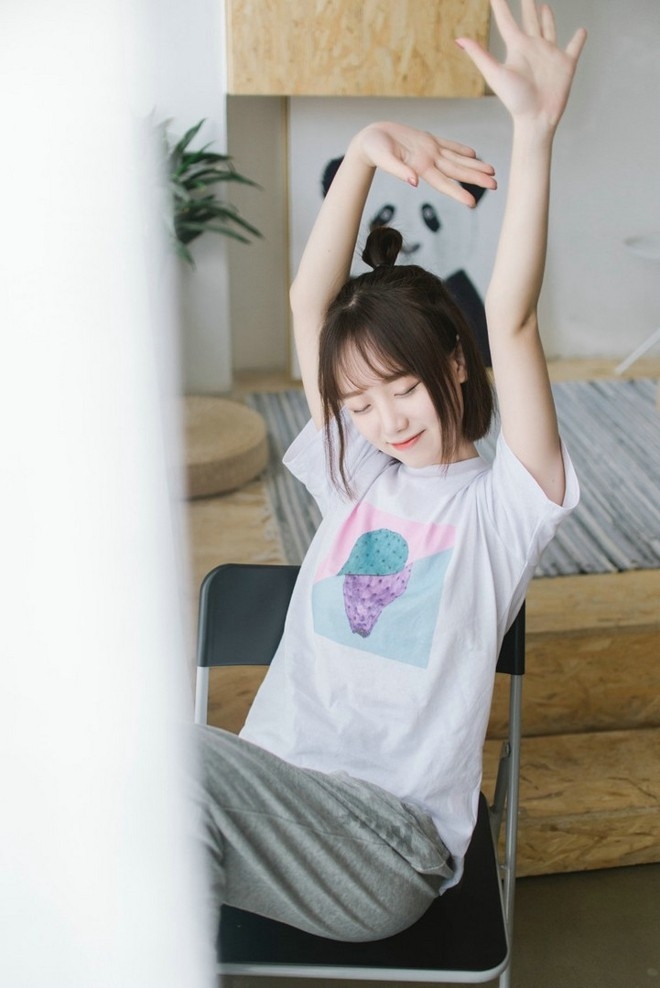 苹果头清纯美女萌妹纸私房可爱俏皮艺术写真