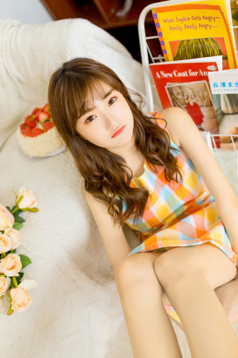 小清新美女眼神无辜温柔唯美居家生活写真