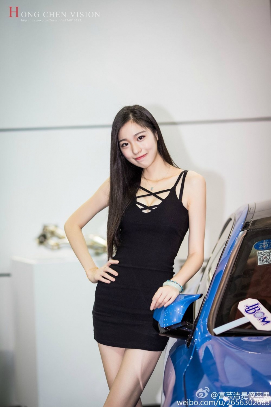 美腿嫩模富芸洁Apple现身2017上海ChinaJoy高清美拍图片