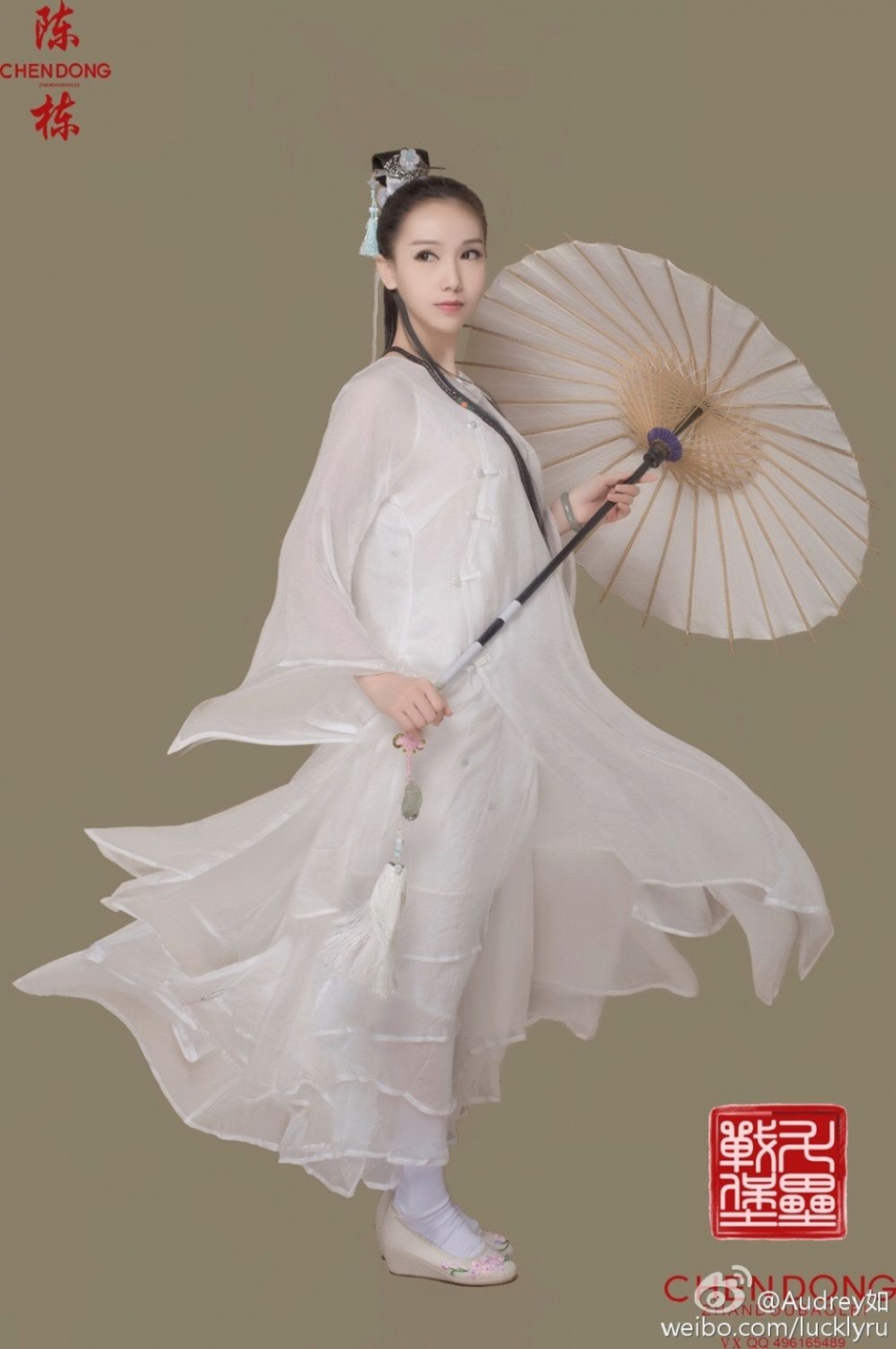 古典美人Audrey如 风姿卓越十里桃花