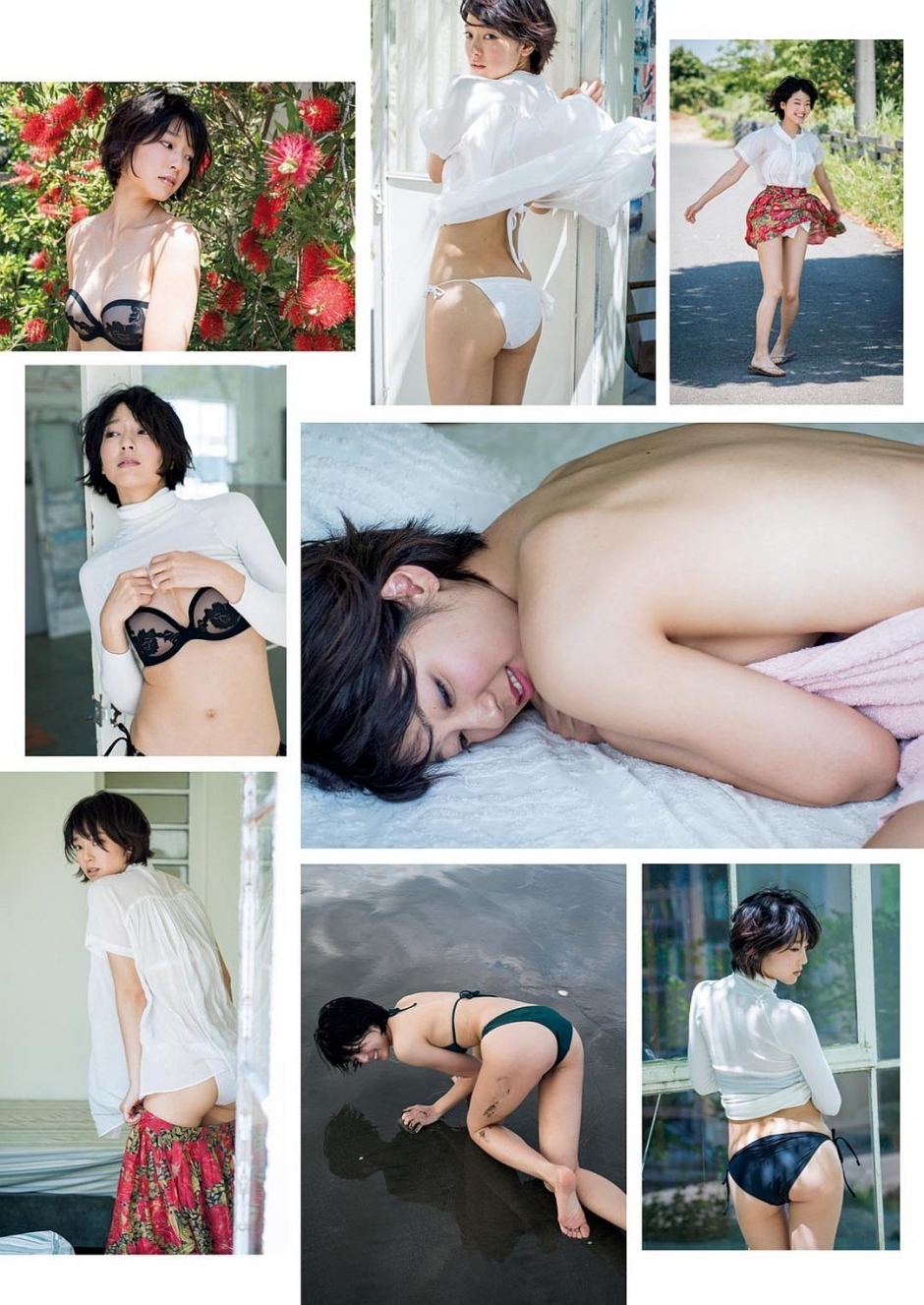 日本美女梨木麻衣比基尼写真图片