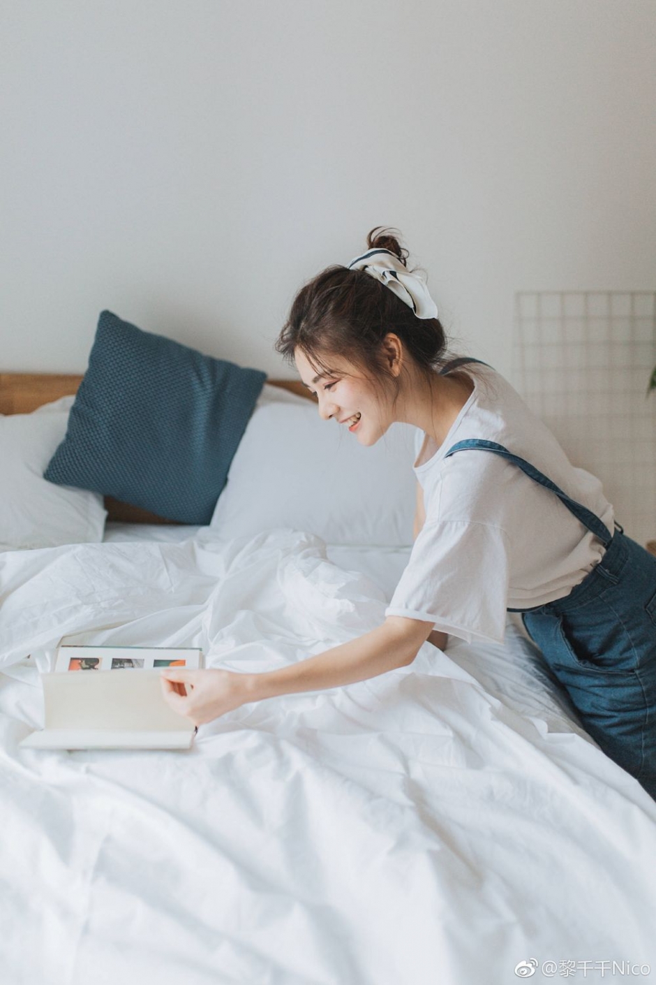 白嫩少女黎千千微博清纯写真