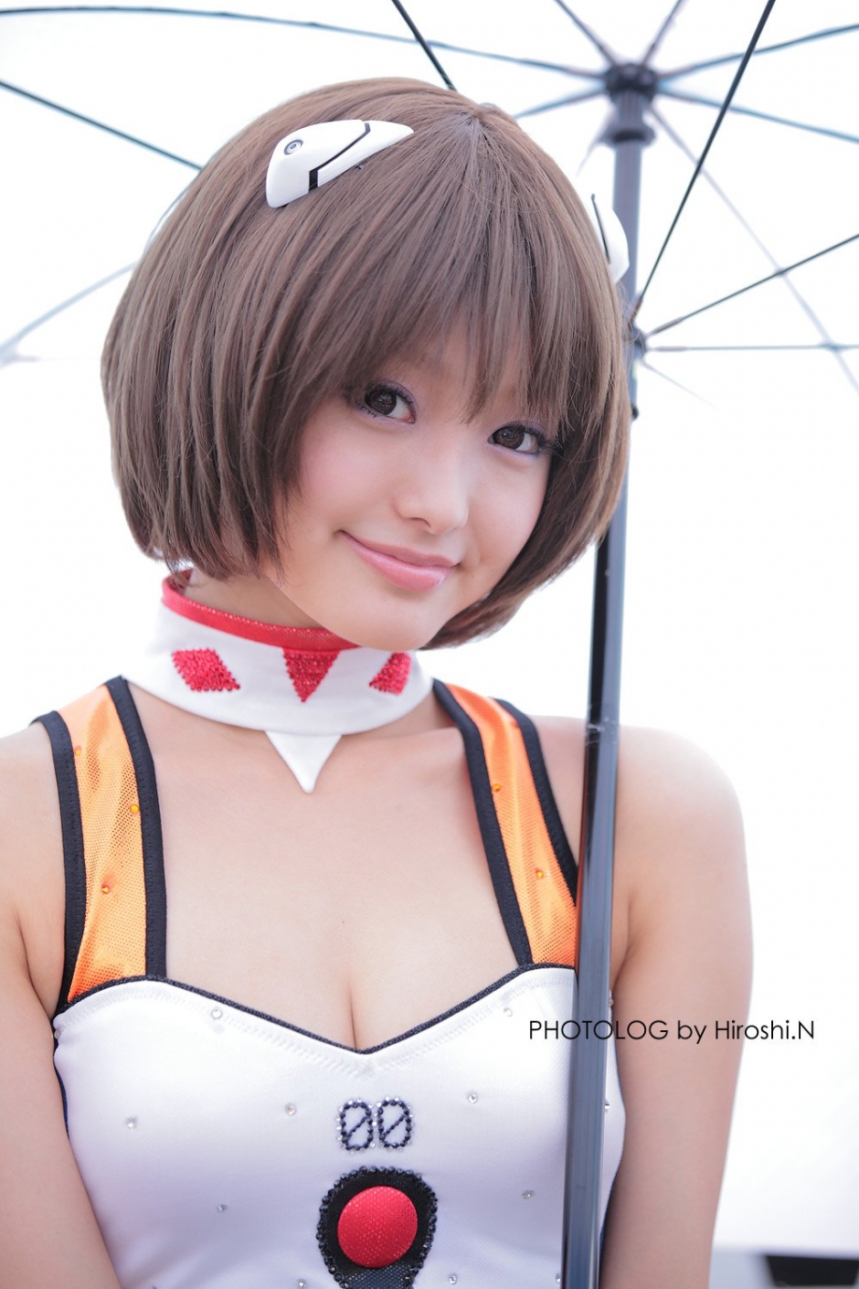 日本赛车女郎水谷望爱制服写真