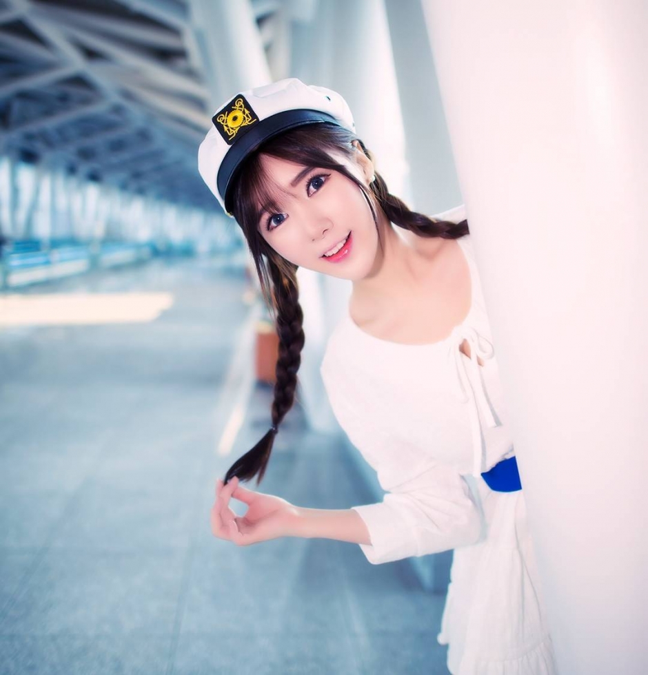 韩国美女宋珠娥制服短裙写真性感迷人