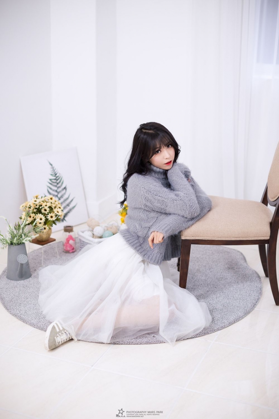 韩国美女李仁慧居家写真美腿迷人