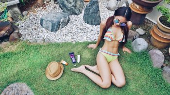 健身美女模特Jazel Lim私房美照翘臀诱人