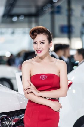 广州车展模特瑶瑶高清图片曝光