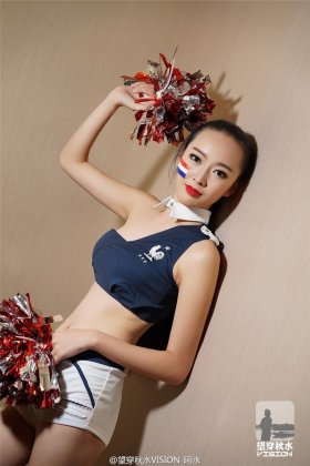 中国拉拉队美女汤悦写真图片