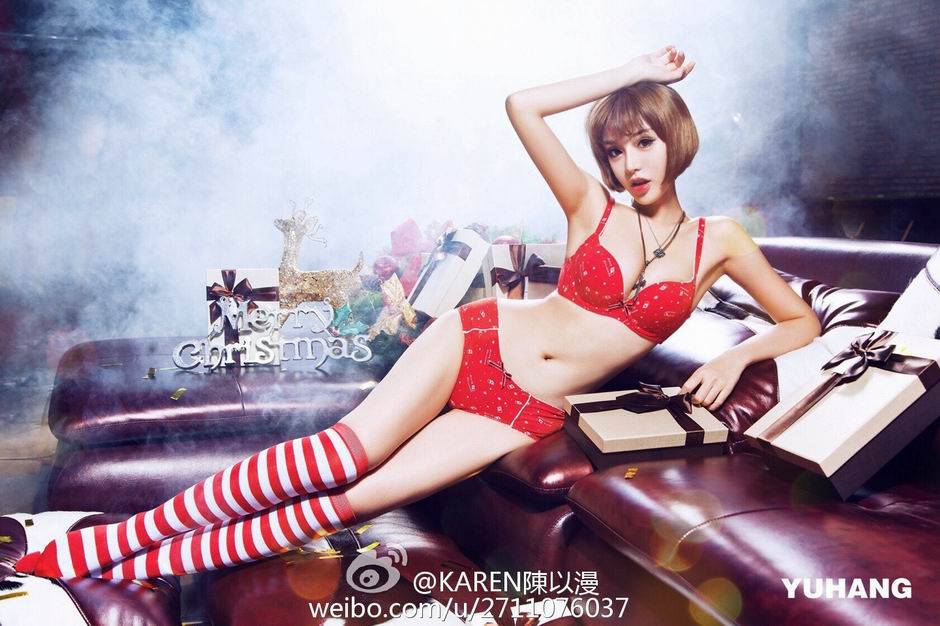 短发女人陈以漫Karen极品人体艺术美图