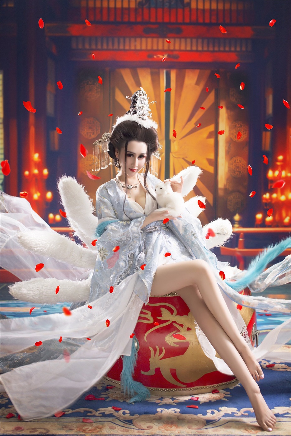 极品性感女神郑文文丰满美胸人体写真