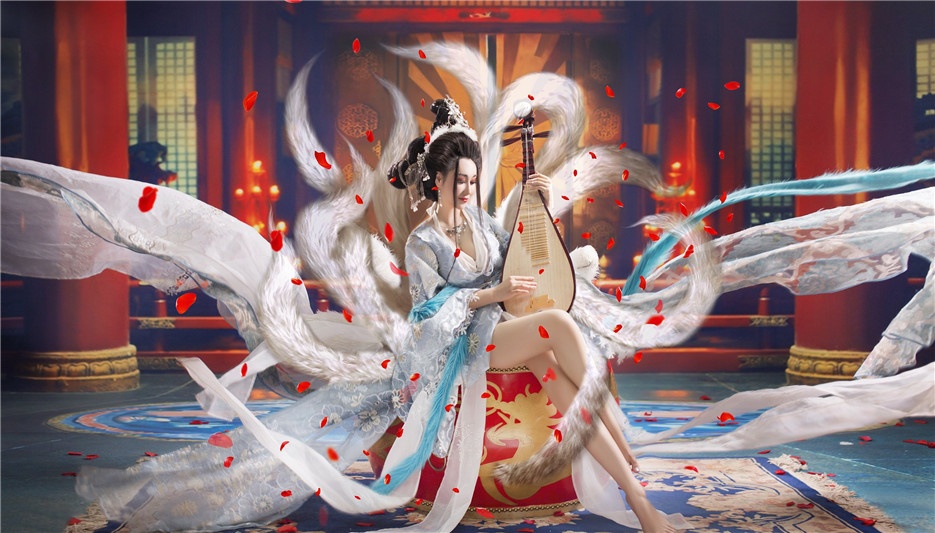 极品性感女神郑文文丰满美胸人体写真