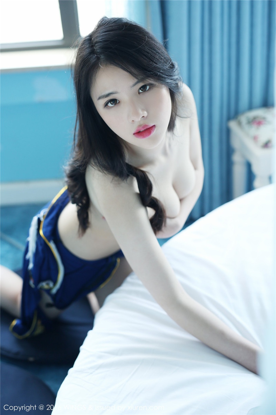 美胸人体模特舒林培大尺度私房写真