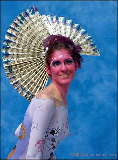 不可思议的外国人体彩绘图