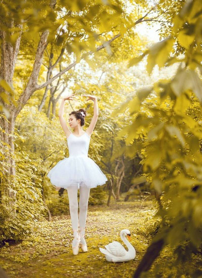 亚洲芭蕾舞美女绝美人体艺术写真