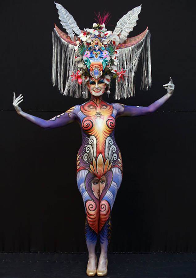 令人惊叹的国际人体艺术彩绘组图