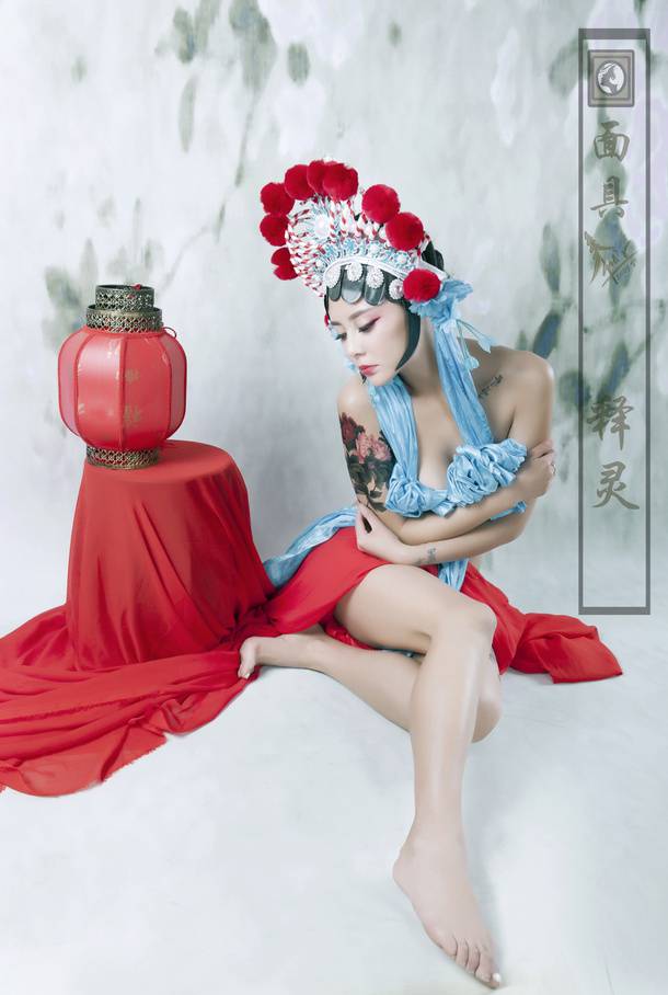 京剧花旦美女高清人体艺术图片