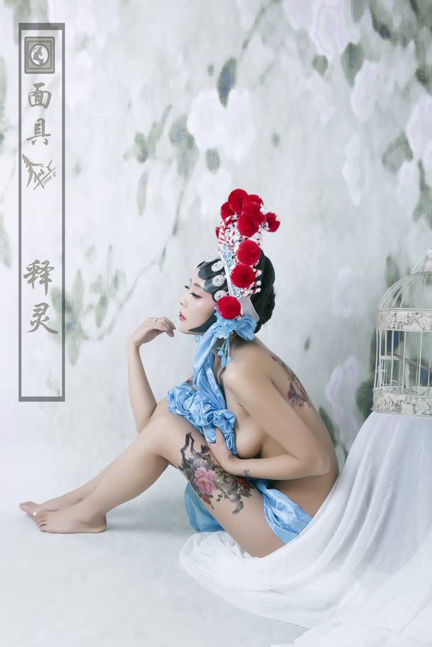 京剧花旦美女高清人体艺术图片