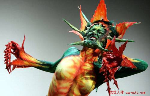 震撼人心的人体彩绘组图