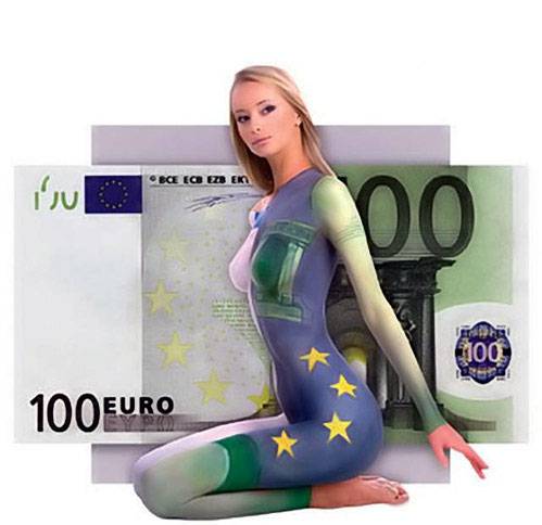 挑战视觉极限 金钱与美女人体彩绘作品