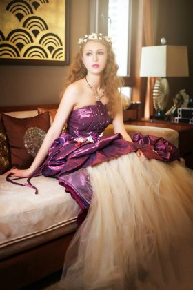 欧美美女唯美婚纱人体拍摄图片