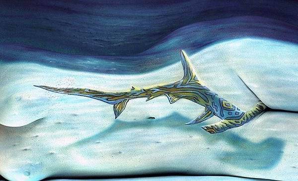 欧美视觉误差人体彩绘写真