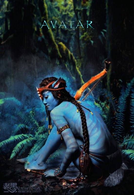 不可思议的人体彩绘之阿凡达