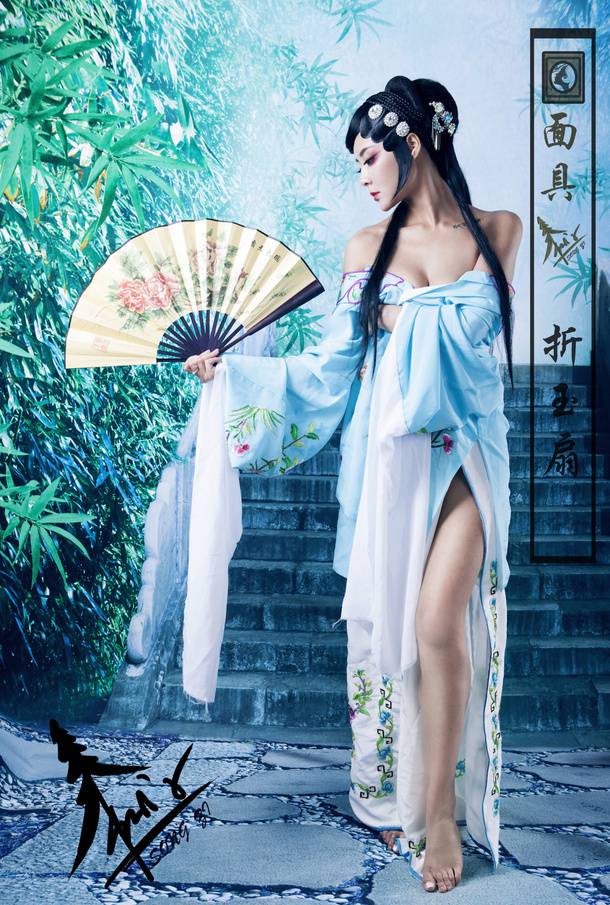 古典美人演绎窈窕淑女唯美人体艺术写真