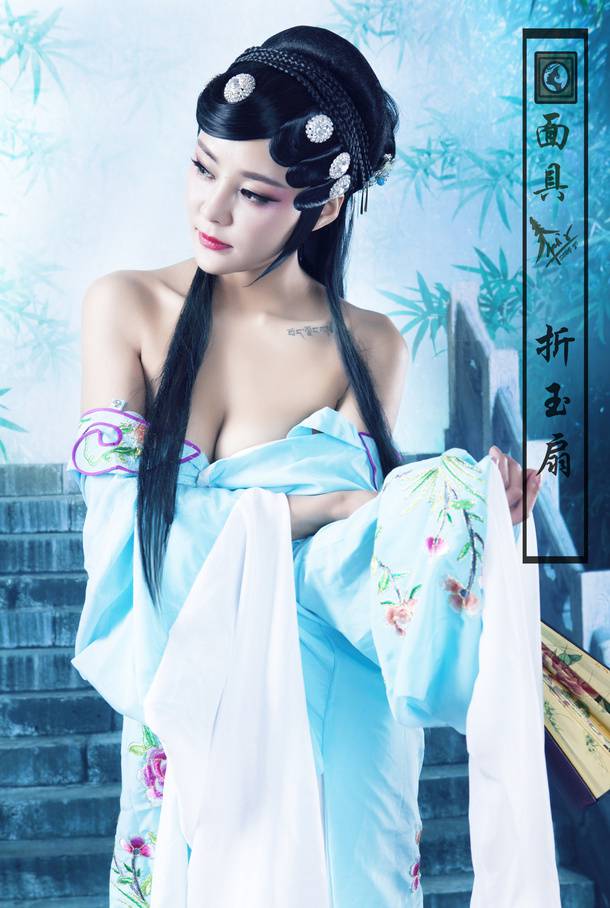 古典美人演绎窈窕淑女唯美人体艺术写真