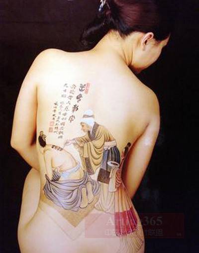 背部超唯美人体彩绘图集