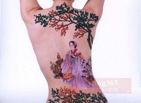 背部超唯美人体彩绘图集