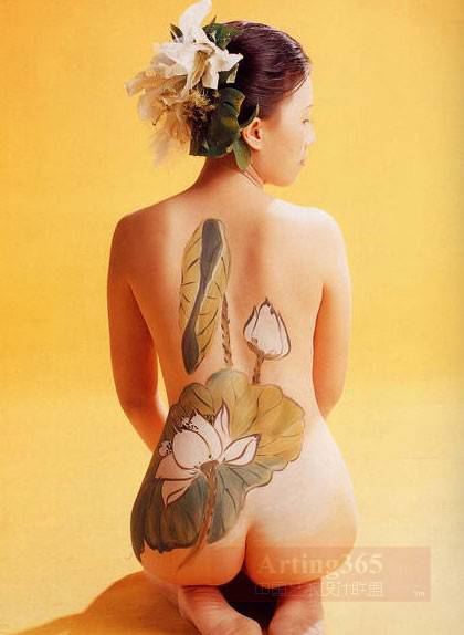 背部超唯美人体彩绘图集