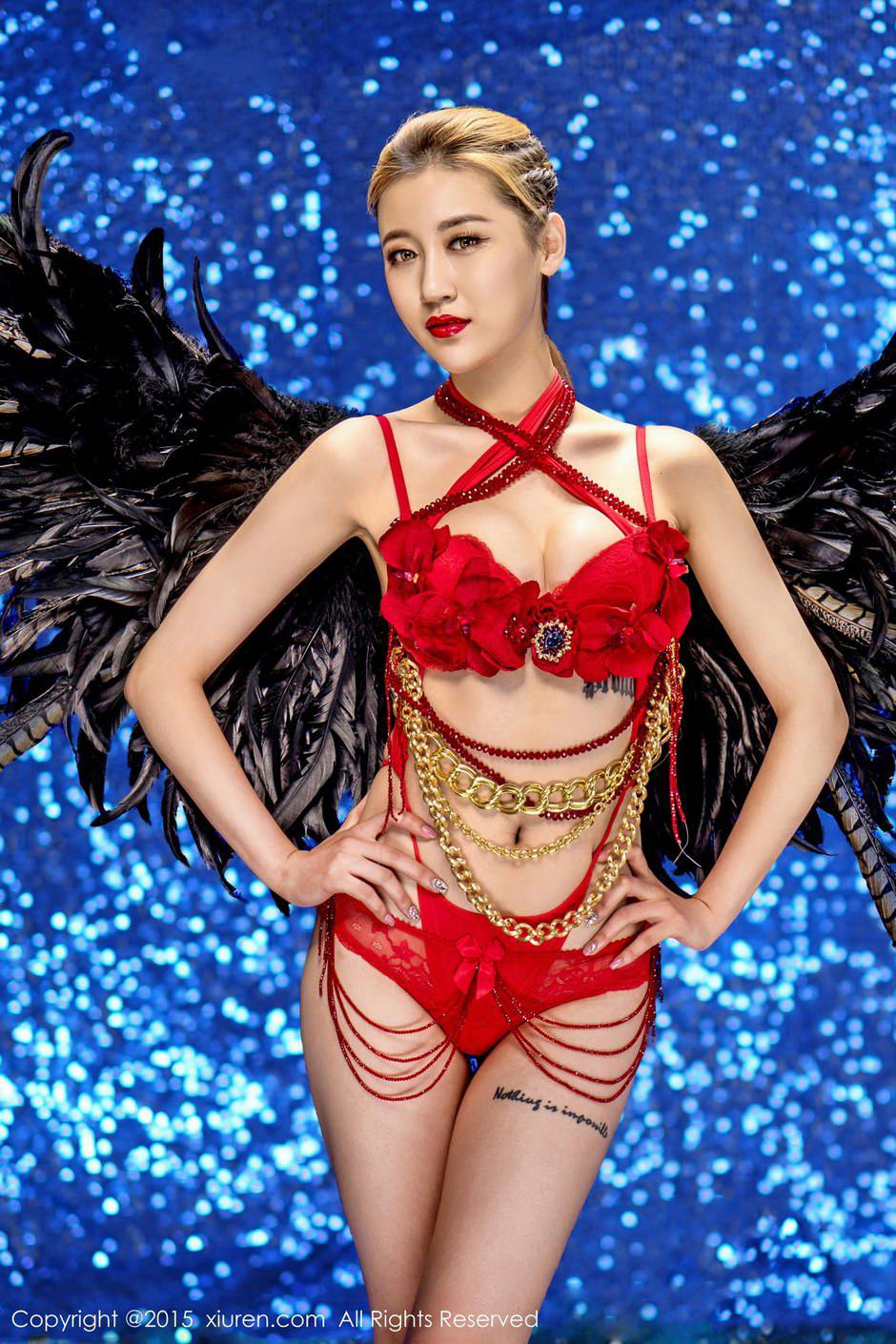 秀人网晗大大Via魅惑大胆人体艺术写真