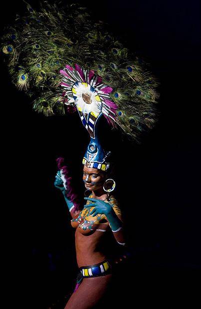 超现实西方人体彩绘写真