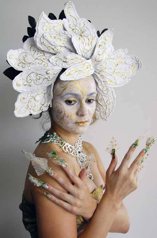 印度美女人体彩绘艺术展