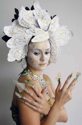 印度美女人体彩绘艺术展