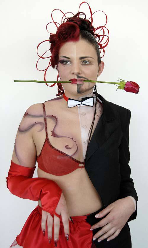 印度美女人体彩绘艺术展