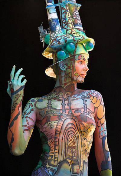 性感美国模特人体艺术私房照