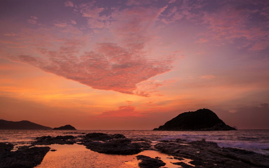 精选摄影惠州盐洲岛唯美风景图片