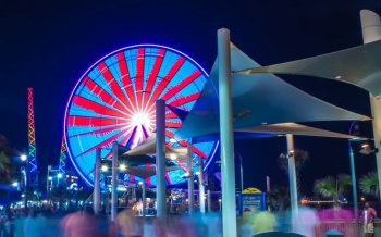 摩天轮唯美夜景宽屏电脑壁纸