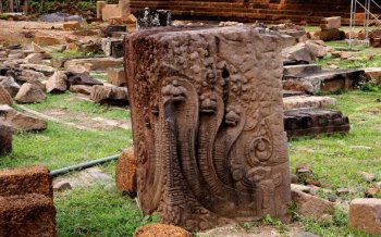 老挝瓦普神庙风景电脑壁纸