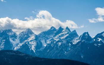 壮阔自然风景巍峨山脉艺术摄影图片高清桌面壁纸