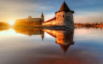 唯美黄昏风景图片桌面壁纸